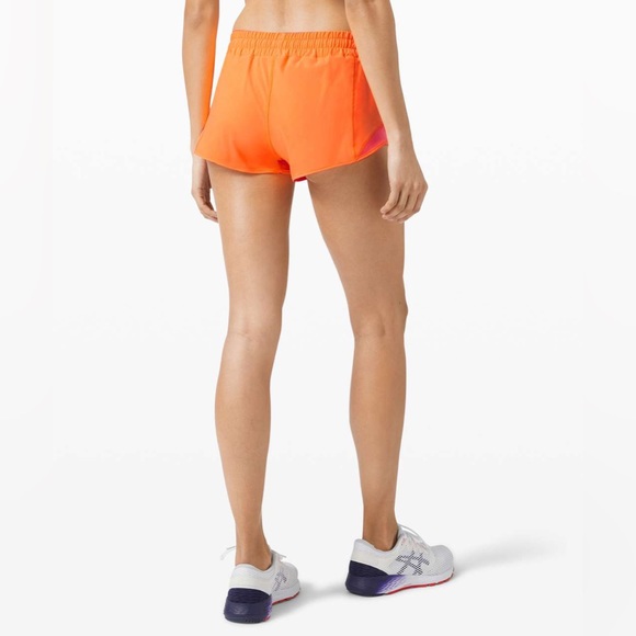 Lululemon Hotty Hot 4" Shorts Highlight Orange size 6 - Picture 3 of 5